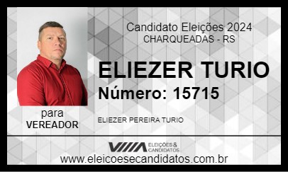 Candidato ELIEZER TURIO 2024 - CHARQUEADAS - Eleições