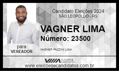 Candidato VAGNER LIMA 2024 - SÃO LEOPOLDO - Eleições