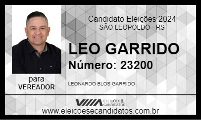 Candidato LEO GARRIDO 2024 - SÃO LEOPOLDO - Eleições