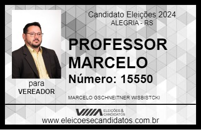 Candidato PROFESSOR MARCELO 2024 - ALEGRIA - Eleições