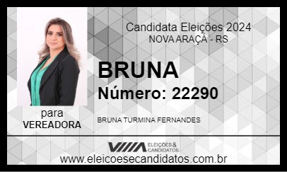 Candidato BRUNA 2024 - NOVA ARAÇÁ - Eleições