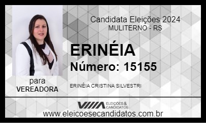 Candidato ERINÉIA 2024 - MULITERNO - Eleições