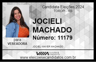 Candidato JOCIELI MACHADO 2024 - TOROPI - Eleições