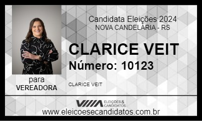 Candidato CLARICE VEIT 2024 - NOVA CANDELÁRIA - Eleições