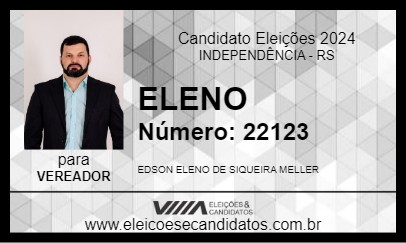 Candidato ELENO 2024 - INDEPENDÊNCIA - Eleições