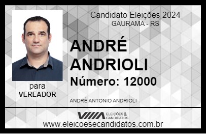 Candidato ANDRÉ ANDRIOLI 2024 - GAURAMA - Eleições