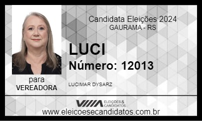 Candidato LUCI 2024 - GAURAMA - Eleições