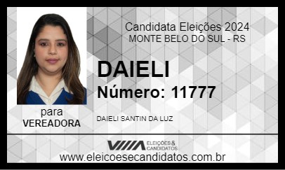 Candidato DAIELI 2024 - MONTE BELO DO SUL - Eleições