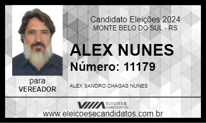 Candidato ALEX NUNES 2024 - MONTE BELO DO SUL - Eleições