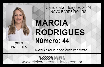 Candidato MARCIA RODRIGUES 2024 - NOVO BARREIRO - Eleições