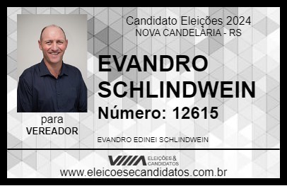 Candidato EVANDRO SCHLINDWEIN 2024 - NOVA CANDELÁRIA - Eleições