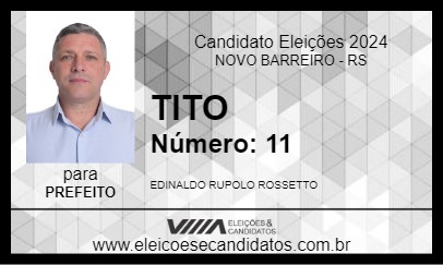 Candidato TITO 2024 - NOVO BARREIRO - Eleições