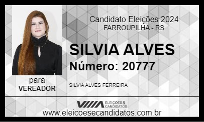 Candidato SILVIA ALVES 2024 - FARROUPILHA - Eleições