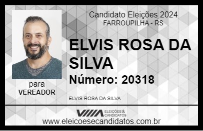 Candidato ELVIS ROSA DA SILVA 2024 - FARROUPILHA - Eleições