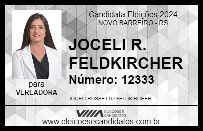 Candidato JOCELI R. FELDKIRCHER 2024 - NOVO BARREIRO - Eleições