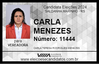 Candidato CARLA MENEZES 2024 - SALDANHA MARINHO - Eleições