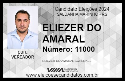 Candidato ELIEZER DO AMARAL 2024 - SALDANHA MARINHO - Eleições