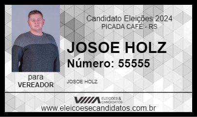 Candidato JOSOE HOLZ 2024 - PICADA CAFÉ - Eleições