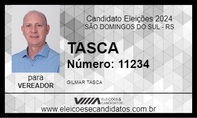 Candidato TASCA 2024 - SÃO DOMINGOS DO SUL - Eleições