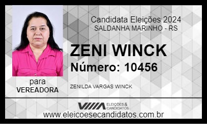 Candidato ZENI WINCK 2024 - SALDANHA MARINHO - Eleições