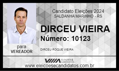 Candidato DIRCEU VIEIRA 2024 - SALDANHA MARINHO - Eleições