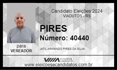 Candidato PIRES 2024 - VIADUTOS - Eleições