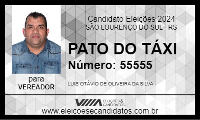 Candidato PATO DO TÁXI 2024 - SÃO LOURENÇO DO SUL - Eleições