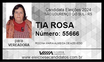 Candidato TIA ROSA 2024 - SÃO LOURENÇO DO SUL - Eleições