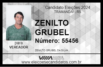 Candidato ZENILTO GRUBEL 2024 - TRAMANDAÍ - Eleições