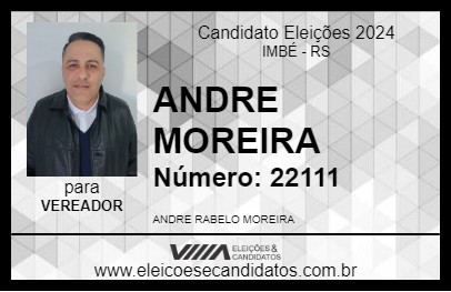 Candidato ANDRE MOREIRA 2024 - IMBÉ - Eleições