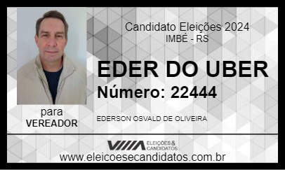 Candidato EDER DO UBER 2024 - IMBÉ - Eleições