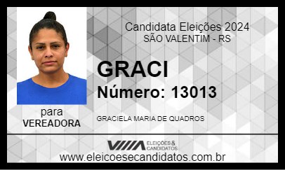 Candidato GRACI  2024 - SÃO VALENTIM - Eleições