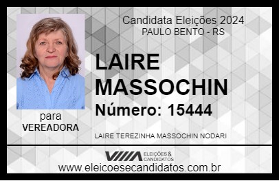 Candidato LAIRE  MASSOCHIN 2024 - PAULO BENTO - Eleições