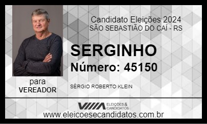 Candidato SERGINHO 2024 - SÃO SEBASTIÃO DO CAÍ - Eleições