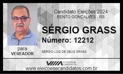 Candidato SÉRGIO GRASS 2024 - BENTO GONÇALVES - Eleições