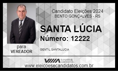 Candidato SANTA LÚCIA 2024 - BENTO GONÇALVES - Eleições