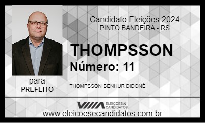 Candidato THOMPSSON 2024 - PINTO BANDEIRA - Eleições