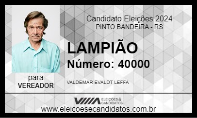 Candidato LAMPIÃO 2024 - PINTO BANDEIRA - Eleições