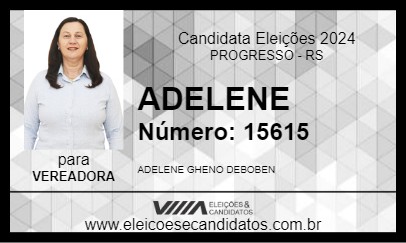 Candidato ADELENE 2024 - PROGRESSO - Eleições