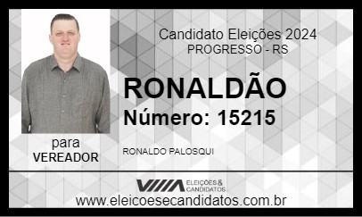 Candidato RONALDÃO 2024 - PROGRESSO - Eleições