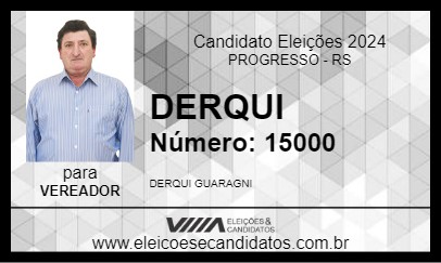 Candidato DERQUI 2024 - PROGRESSO - Eleições