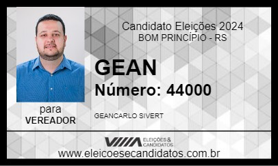 Candidato GEAN 2024 - BOM PRINCÍPIO - Eleições