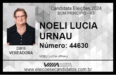 Candidato NOELI LUCIA URNAU 2024 - BOM PRINCÍPIO - Eleições