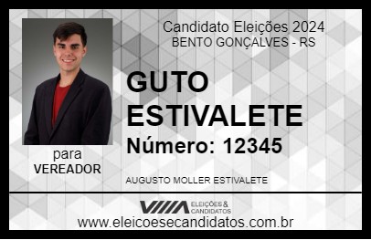 Candidato GUTO ESTIVALETE 2024 - BENTO GONÇALVES - Eleições