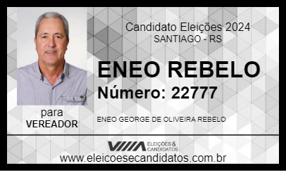 Candidato ENEO REBELO 2024 - SANTIAGO - Eleições