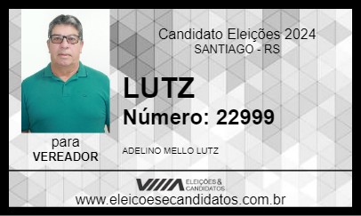 Candidato LUTZ 2024 - SANTIAGO - Eleições