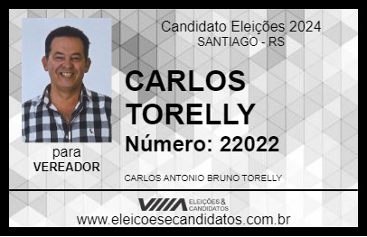 Candidato CARLOS TORELLY 2024 - SANTIAGO - Eleições