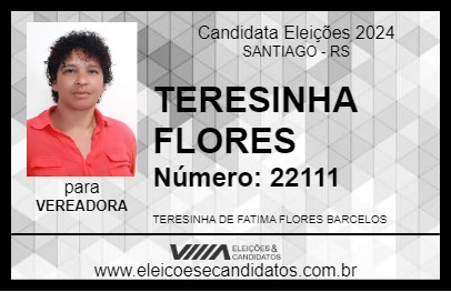 Candidato TERESINHA FLORES 2024 - SANTIAGO - Eleições