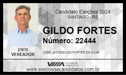 Candidato GILDO FORTES 2024 - SANTIAGO - Eleições