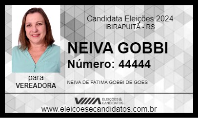 Candidato NEIVA GOBBI 2024 - IBIRAPUITÃ - Eleições